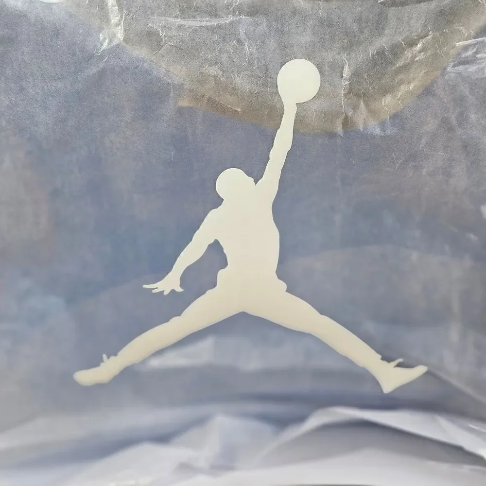 Air Jordan UNC Shoe Bag Soft Box Translucent Blue Jumpman Logo Zippers Brand New